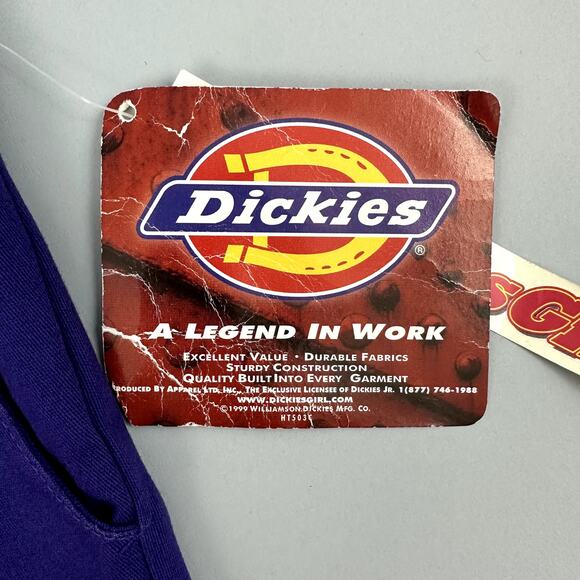 Deadstock 90s Dickies Girl Purple Vintage Shorts Juniors Size 13 - Picture 7 of 10